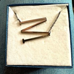 M letter necklace